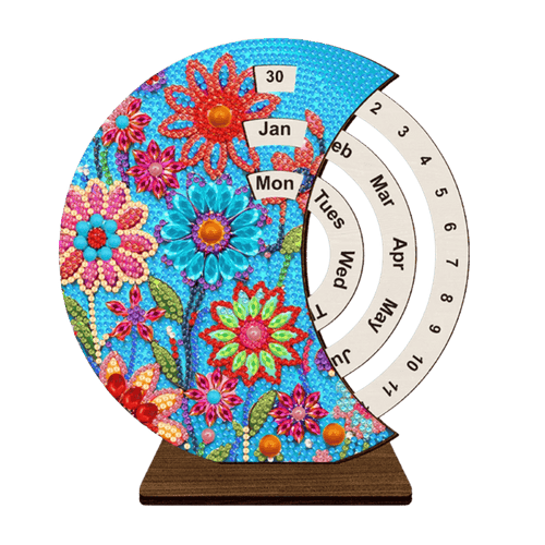 Diamond Painting evigvarende kalender | Solsikker