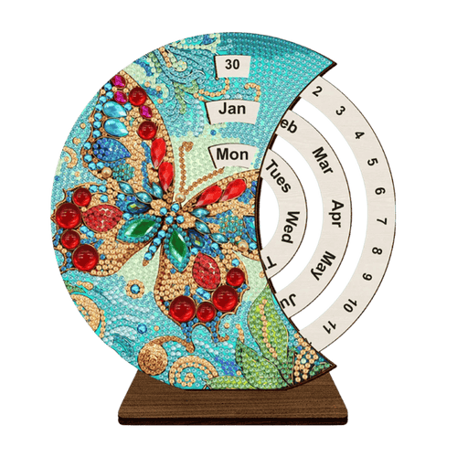 Diamond Painting evigvarende kalender | Sommerfugl
