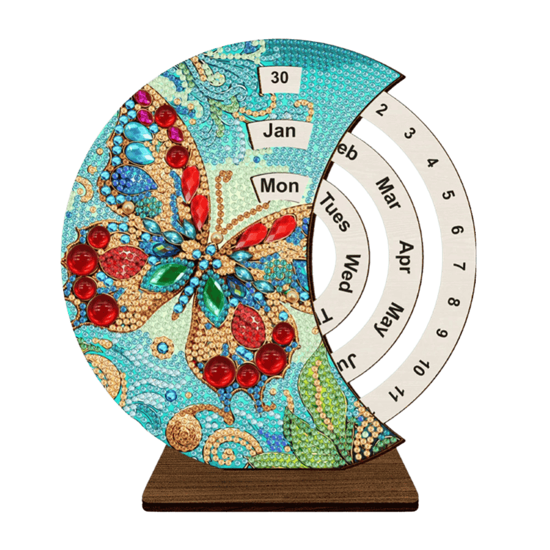 Diamond Painting evigvarende kalender | Sommerfugl