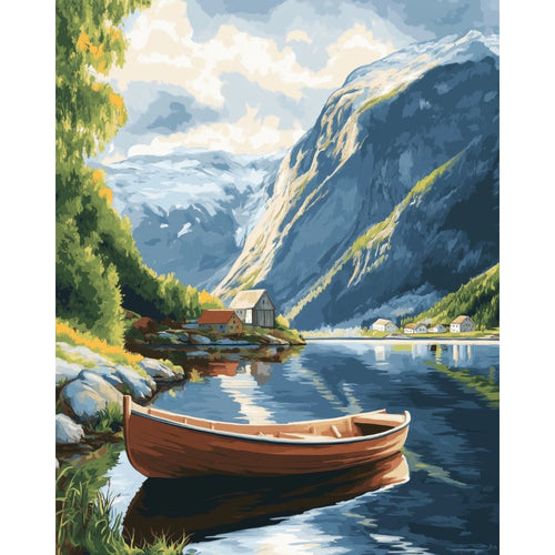 Båt ved Geirangerfjorden
