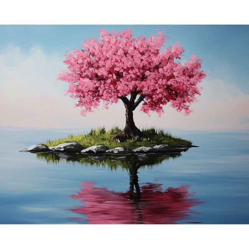 Kirsebærblomstrefleksjon