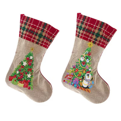 Diamond Painting Julestrømper – Juletresett