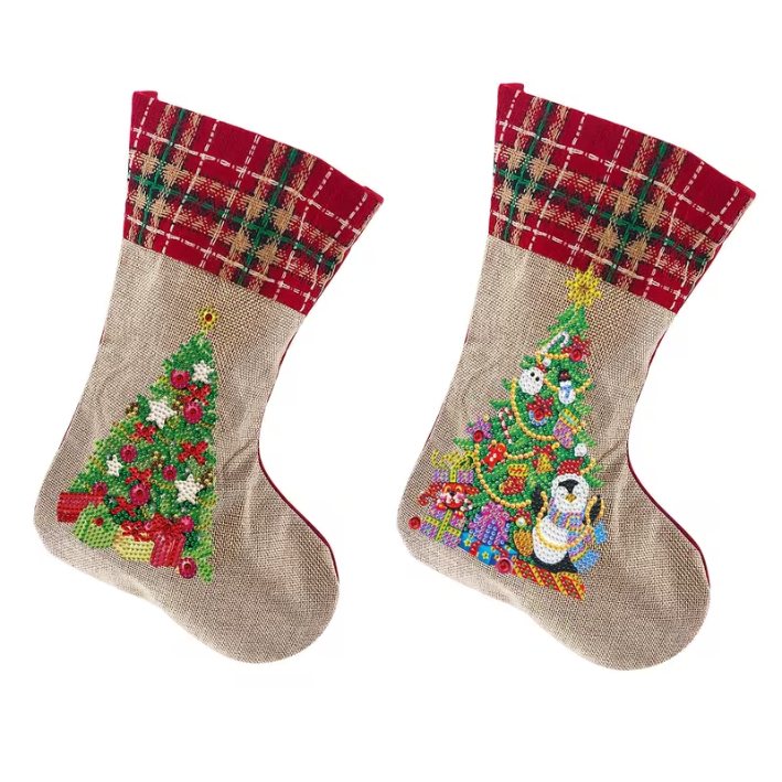 Diamond Painting Julestrømper – Juletresett