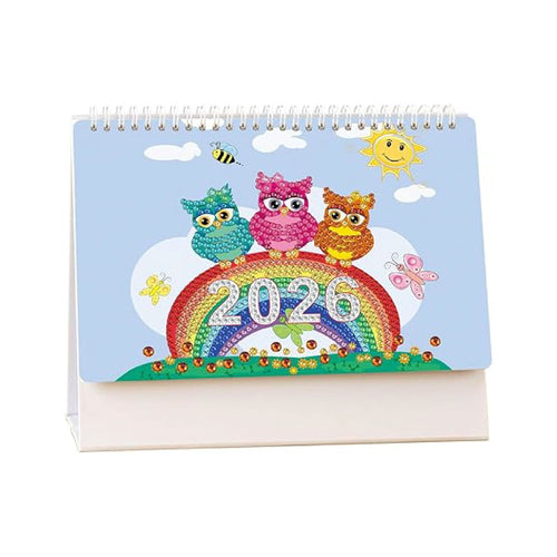 2026 Diamond Painting Bordkalender – Ugleutgave
