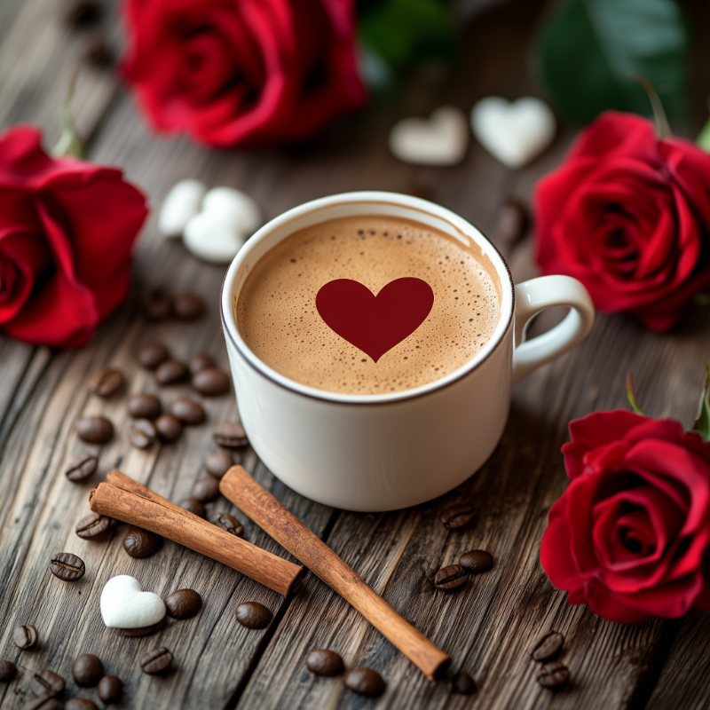 Kaffe og roser