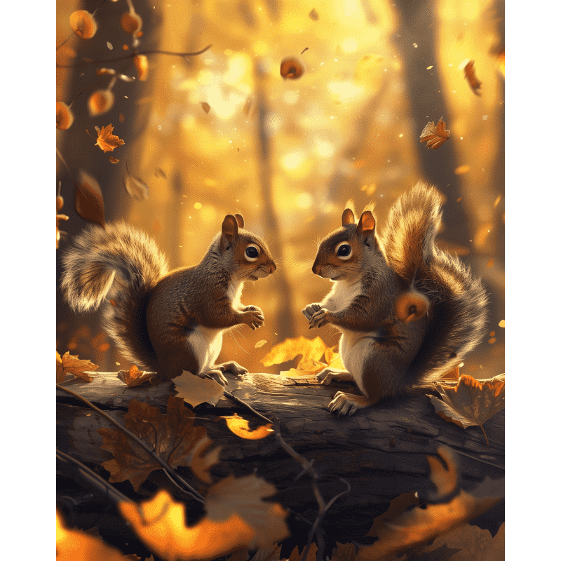 Diamond painting   Ekornprat