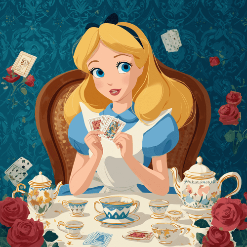 Alice spiller kort