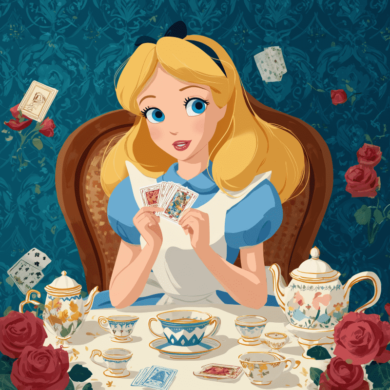Alice spiller kort