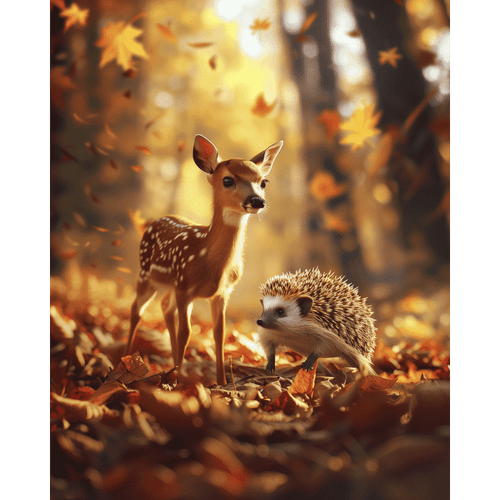 Diamond painting - Høstvenner