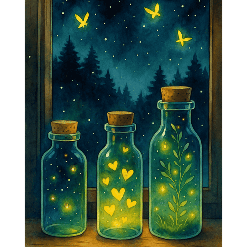 Ildfluer-Diamond painting