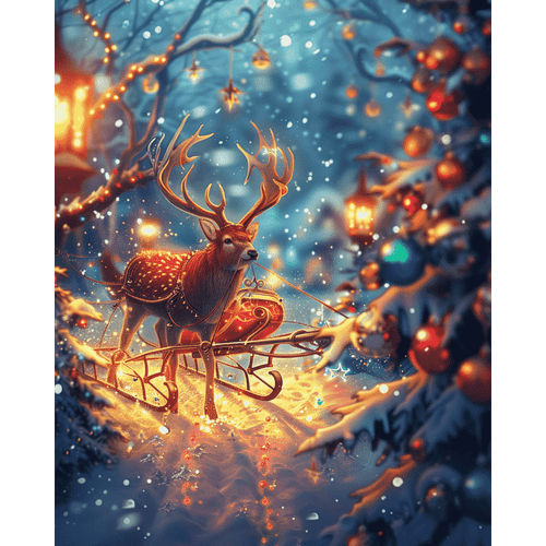 Reise gjennom snøen