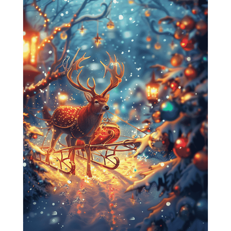 Reise gjennom snøen