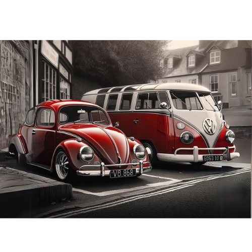 Gammel retro biler