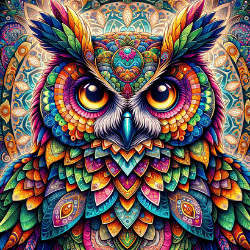 Mandala ugle