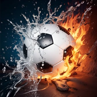 Fotball vann og ild
