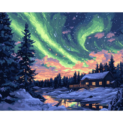 Nordlys i Lappland