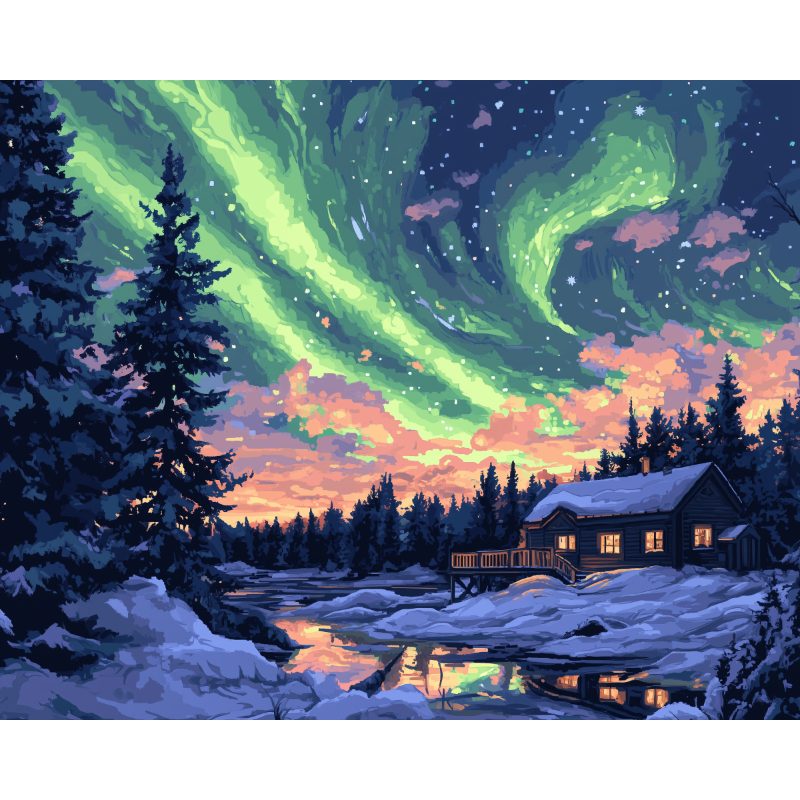 Nordlys i Lappland