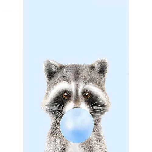Baby vaskebjørn|blå