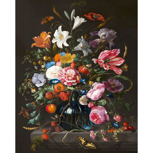 Blomsterbukett i vase