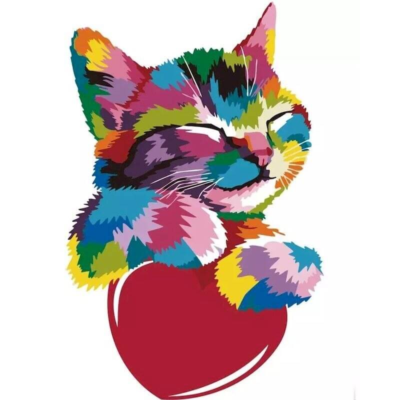 Fargerik katt