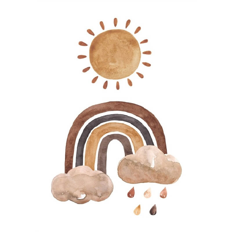Sol og regnbue