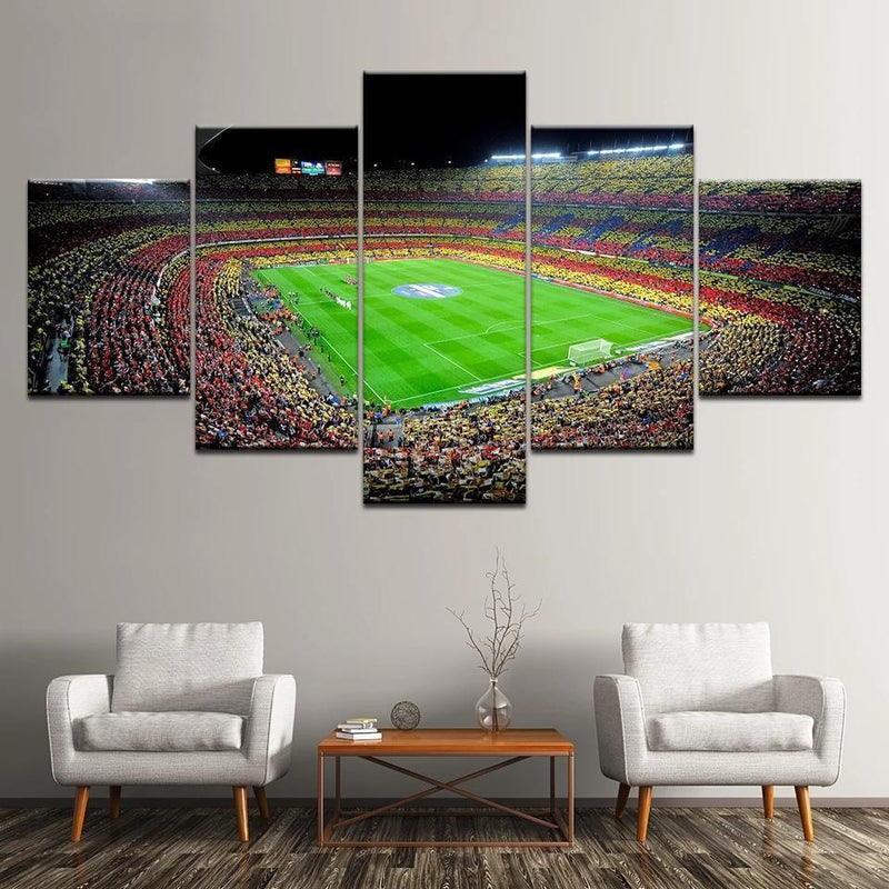 Barcelona stadion | 5 luiken Diamantmålning | Eget foto diamantmålnings | Diamond painting | Fyndiq | Sverige