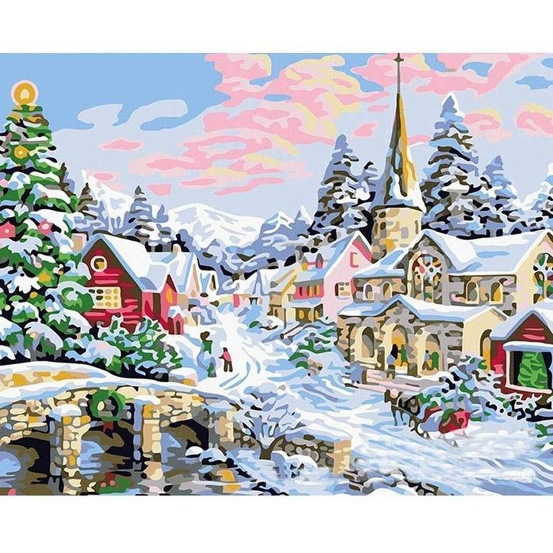 Kerst 2   Schilderen op nummer Diamond painting | Eigen foto | Dieren | Kopen | Dikke dames | Action | Nederland | Steentjes | Diamant | De Diamond Painter