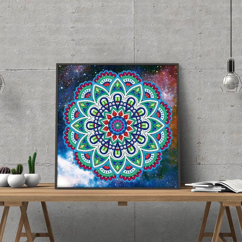 Mandala | Självlysande 30x30cm Diamantmålning | Eget foto diamantmålnings | Diamond painting | Fyndiq | Sverige