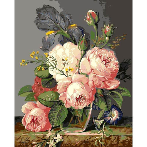 Blomsterbukett | Maleri etter tall